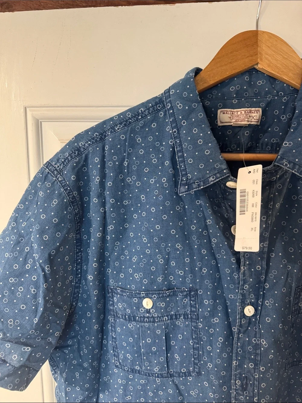 J.Crew Blue & White Striped Short-Sleeve Seersucker and Denim Button-Down bundle
